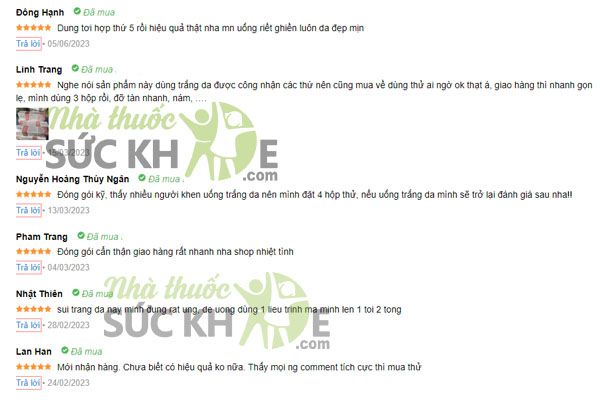 Đ&aacute;nh gi&aacute; của người d&ugrave;ng vi&ecirc;n sủi trắng da Again Beauty
