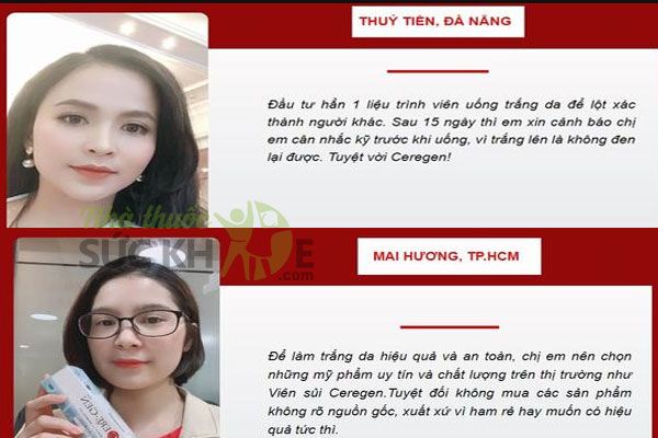 Vi&ecirc;n sủi trắng da CeraGen nhận được phản hồi t&iacute;ch cực từ người d&ugrave;ng