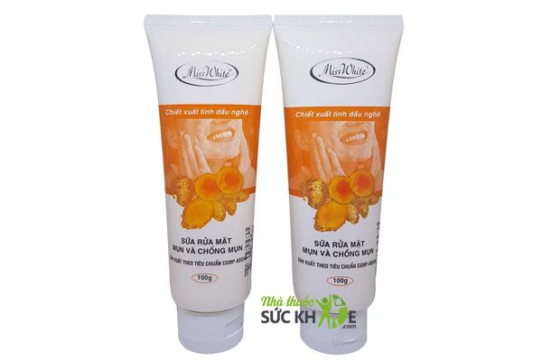 Sữa rửa mặt nghệ Miss White&nbsp;
