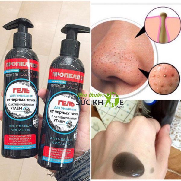 Sữa rửa mặt than hoạt t&iacute;nh Nga Propeller