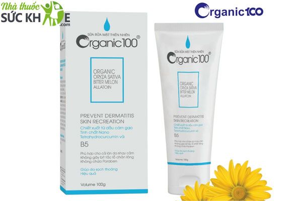 Sữa rửa mặt Organic100&nbsp;