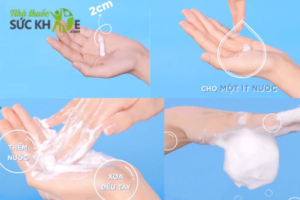 C&aacute;ch d&ugrave;ng sữa rửa mặt tạo bọt hiệu quả&nbsp;