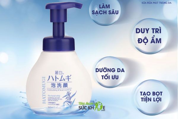 Sữa rửa mặt tạo bọt Hatomugi&nbsp;
