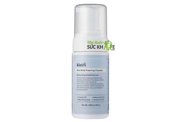 Sữa rửa mặt tạo bọt Klairs Rich Moist Foaming Cleanser