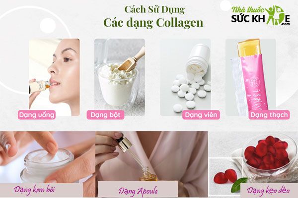 C&aacute;c dạng Collagen H&agrave;n Quốc thường gặp