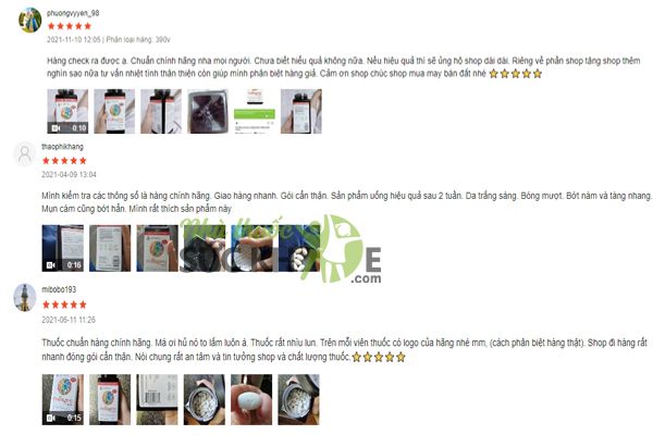 Đ&aacute;nh gi&aacute; của người d&ugrave;ng vi&ecirc;n uống Collagen Youtheory 1,2,3