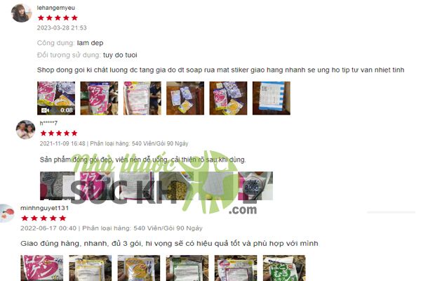 Đ&aacute;nh gi&aacute; của người d&ugrave;ng về vi&ecirc;n uống Collagen của Nhật DHC