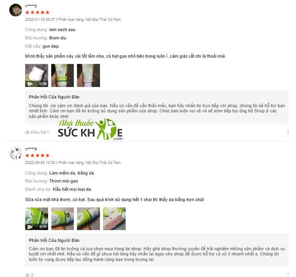 Sữa rửa mặt gạo Th&aacute;i Lan c&oacute; tốt kh&ocirc;ng? - Sữa rửa mặt gạo Th&aacute;i Lan review từ người d&ugrave;ng