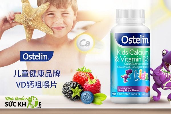 Kẹo canxi + Vitamin D Ostelin Khủng Long