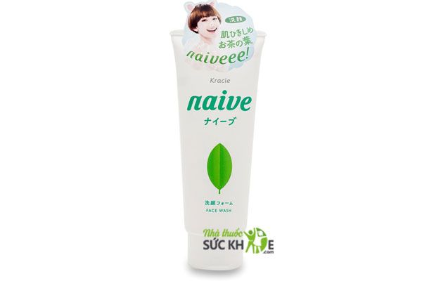 Sữa rửa mặt tẩy trang cho da dầu Kracie Naive tr&agrave; xanh&nbsp;