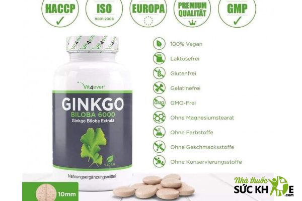 Thuốc Ginkgo Biloba 6000 của Đức Vit4ever