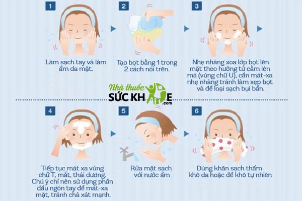 C&aacute;c bước rửa mặt chuẩn nhất