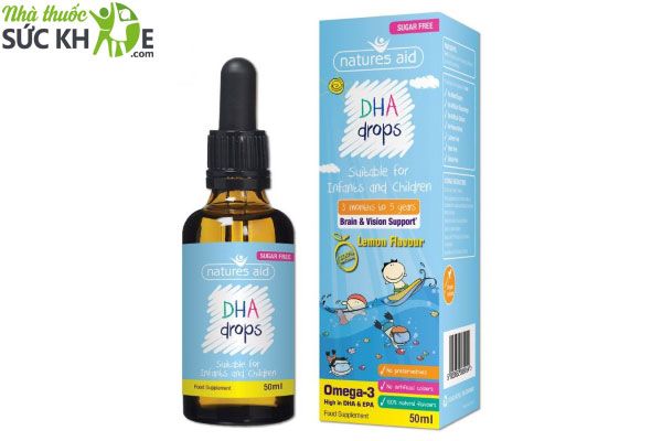 Thuốc bổ mắt cho b&eacute; DHA Mini Drops Natures Aid&nbsp;