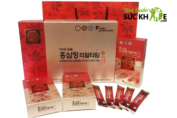 Hồng s&acirc;m dạng nước bổ m&aacute;u cho người lớn Sanga