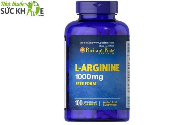Thuốc bổ gan của Mỹ Puritan's Pride L-Arginine 1000mg
