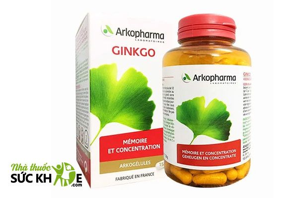 Vi&ecirc;n uống cải thiện tuần ho&agrave;n m&aacute;u n&atilde;o Ginkgo Arkopharma