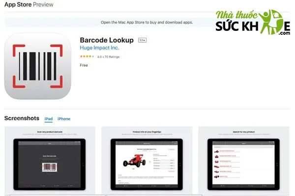 Barcode Lookup IOS