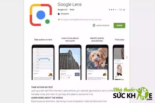 Check th&ocirc;ng tin sản phẩm bằng Google Lens