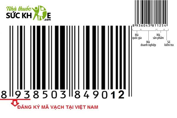 Số m&atilde; vạch của Việt Nam l&agrave; 893