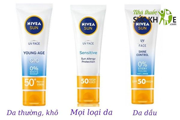 Kem chống nắng Nivea Sun Sensitive Protect SPF50 High bản &Uacute;c