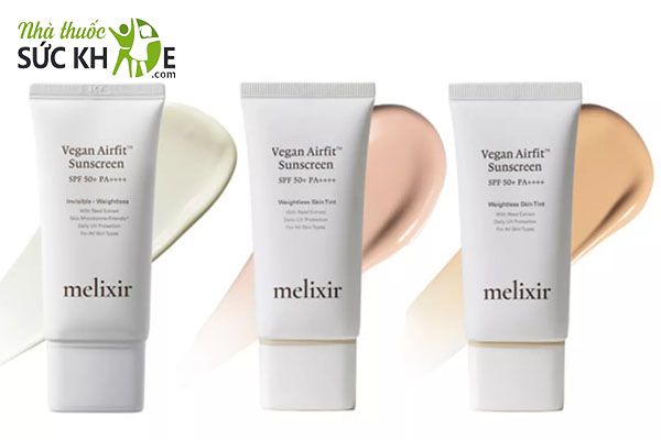 Kem chống nắng thuần chay H&agrave;n Quốc Melixir Vegan Airfit Sunscreen SPF50+ PA++++