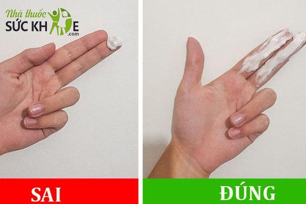 Thoa đủ lượng kem chống nắng cần thiết