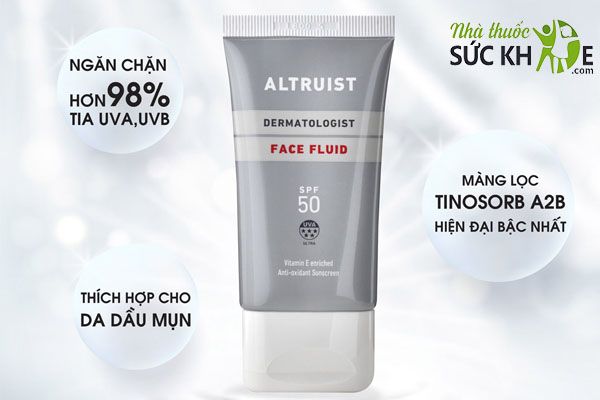 Kem chống nắng Altruist Dermatologist Face Fluid SPF 50