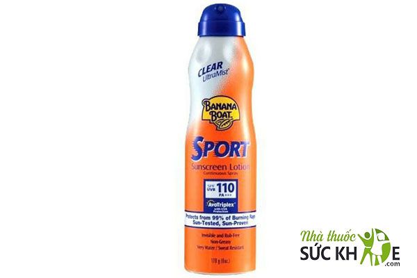 Kem chống nắng dạng xịt cho nam Banana Boat &nbsp;Sport SPF 110/PA+++