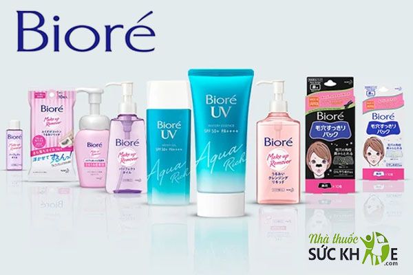 Thương hiệu Biore cung cấp đa dạng c&aacute;c d&ograve;ng sản phẩm chăm s&oacute;c da