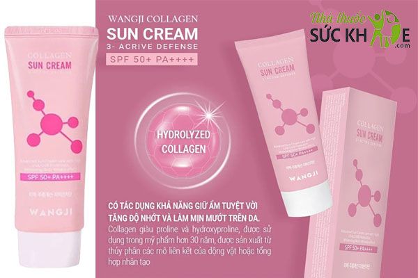 Kem chống nắng Collagen Wangji Sun Cream SPF 50+ PA ++++