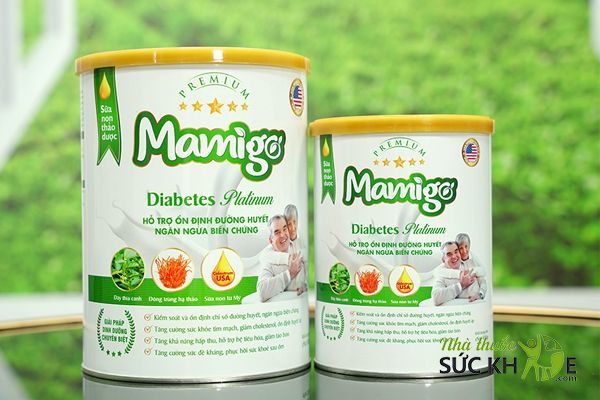 Sữa non cho người bị tiểu đường c&oacute; nguồn gốc từ thảo dược Mamigo Diabetes Platinum