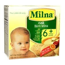 Bánh ăn dặm Milna bổ sung nhiều dưỡng chất cho bé phát triển toàn diện