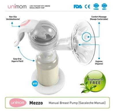 Máy hút sữa Unimom Mezzo giúp mẹ kích thích sữa về