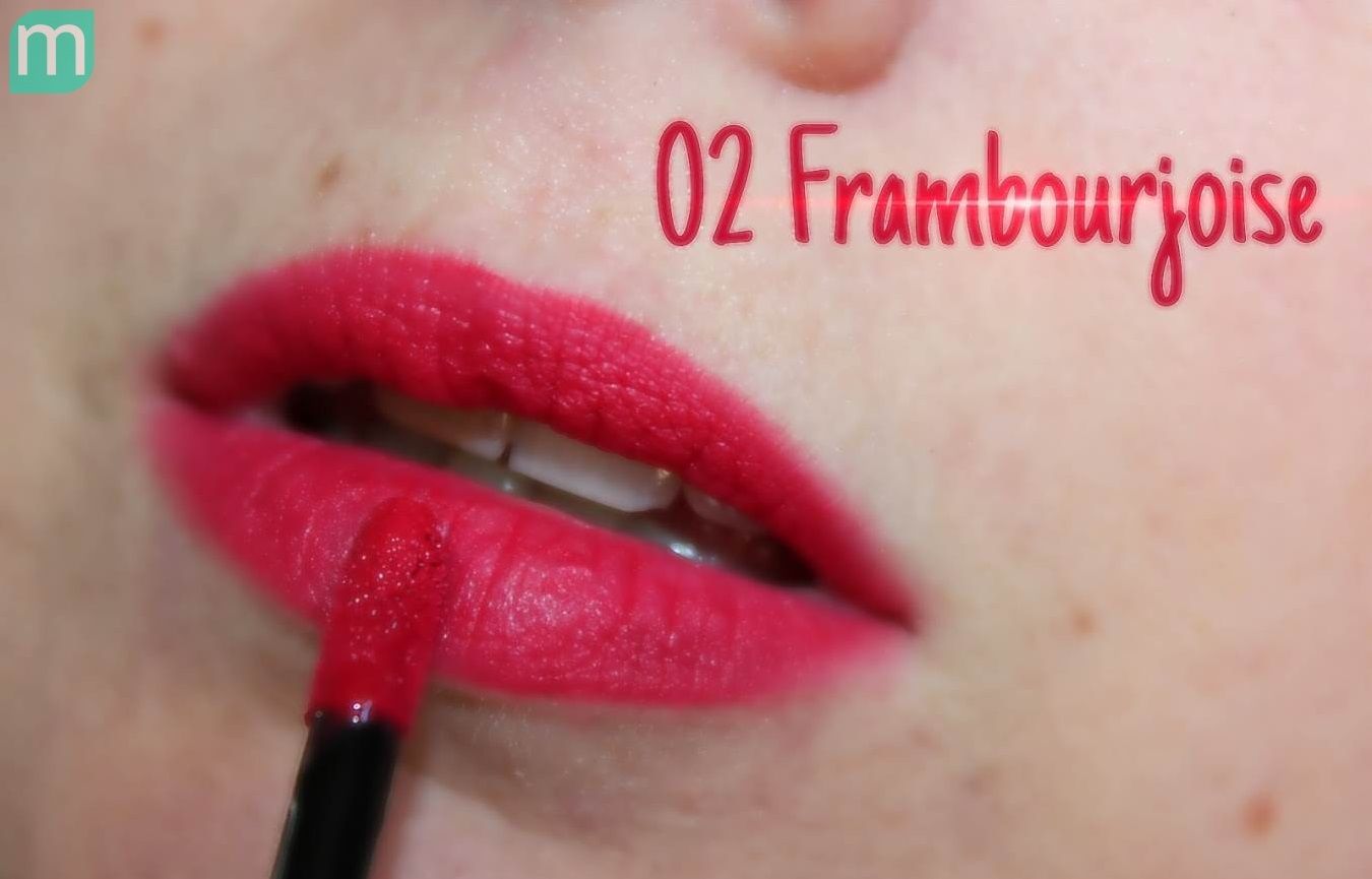 Son velvet Bourjois Frambourjoise 02 màu đỏ tông hồng 