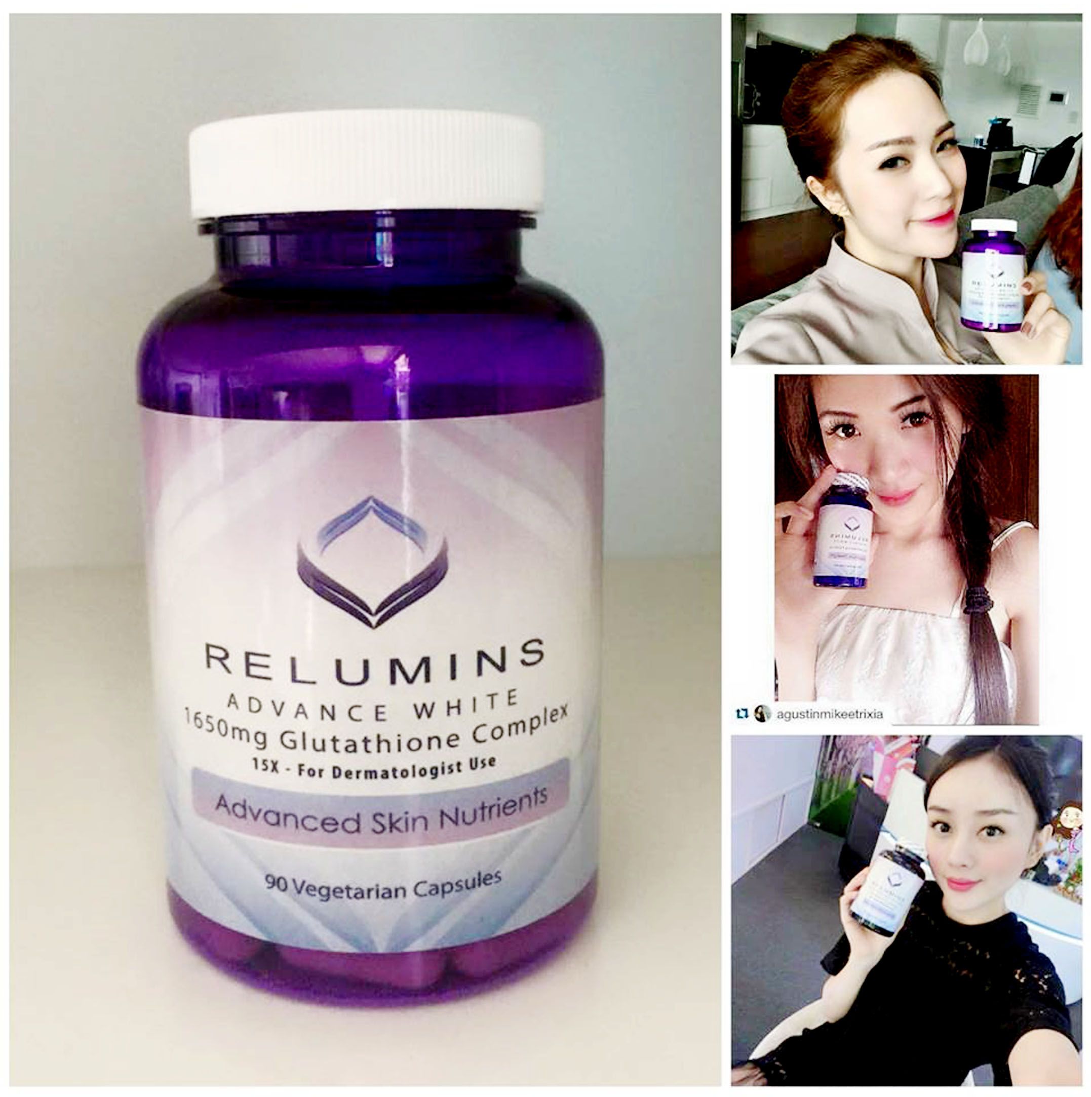 Relumins advance white bổ sung hàm lượng vitamin C đậm đặc nhằm nâng cao hiệu quả chống oxy hóa của Glutathione