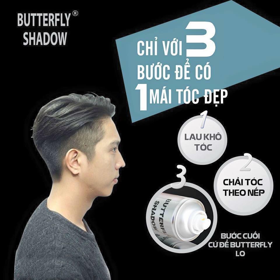 Cách sử dụng gôm xịt tóc Butterfly shadow