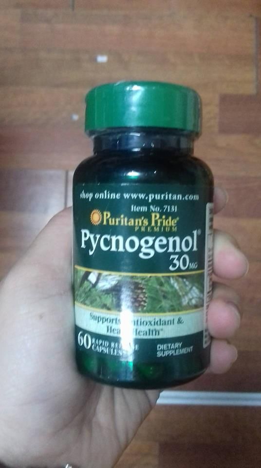 Viên uống hỗ trợ chống oxy hóa Puritan's Pride Pycnogenol 30 mg