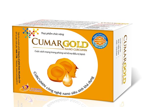 Cumargold - Hỗ trợ điều trị viêm loét dạ dày hộp 30 viên