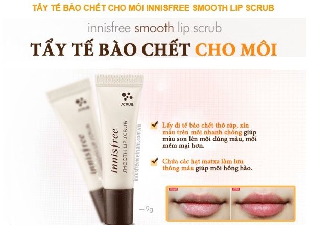 Tẩy da chết môi Innisfree Smooth Lip Scrub Hàn Quốc