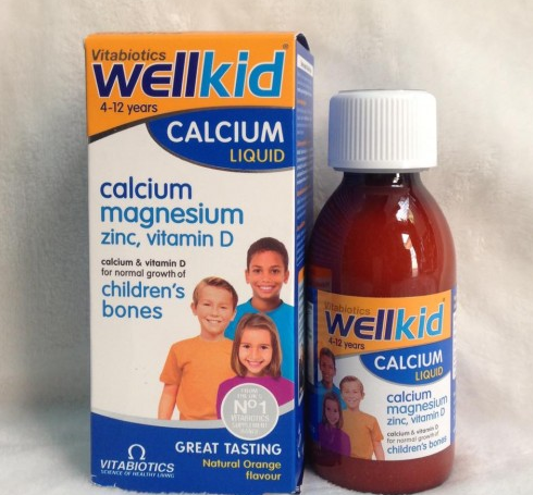Canxi nước Wellkid Calcium Liquid của Anh (150ml)