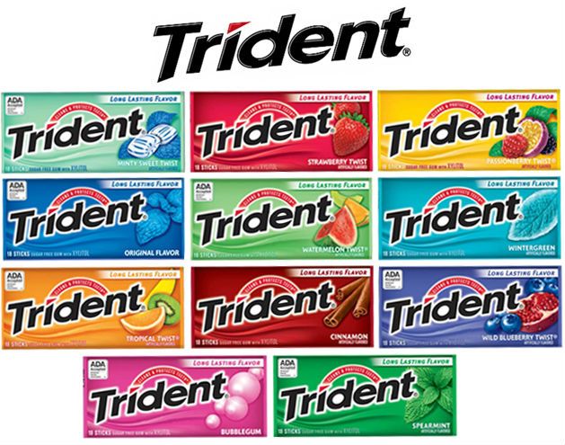 Kẹo cao su Trident của Mỹ 12 thanh