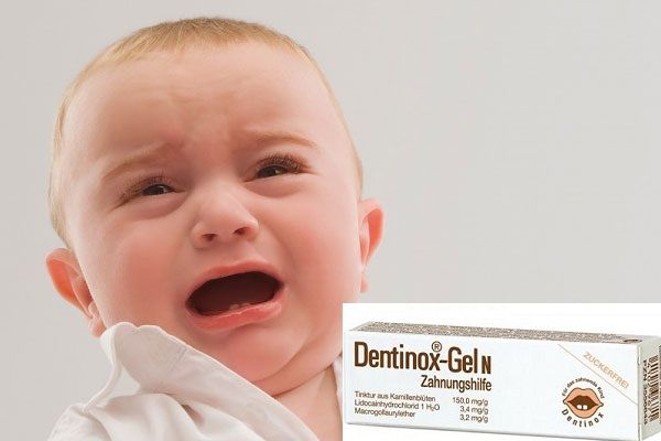 Dentinox-Gel N giúp làm giảm sự khó chịu, quấy khóc của bé khi mọc răng