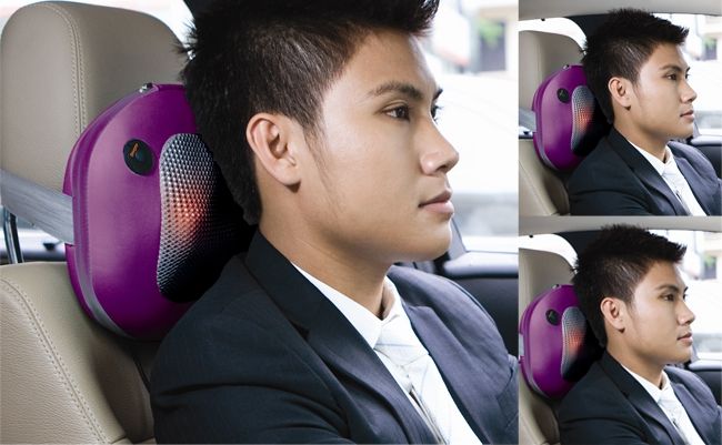 Gối massage có dây kết nối ô tô để bạn có thể mang theo thoải mái khi lái xe