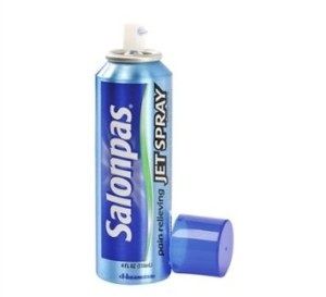 Salonpas Spray có chứa Menthol và Methyl salicylate, thành phần giảm đau, kháng viêm tức thời