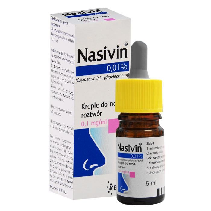 Thuốc nhỏ mũi Nasivin cho trẻ sơ sinh, trẻ nhỏ 