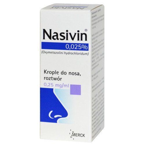Thuốc nhỏ mũi Nasivin 0.025% dùng cho trẻ từ 1 tuổi đến 6 tuổi