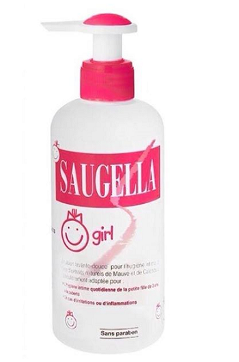 Dung dịch vệ sinh cho bé gái từ 3 -12 tuổi Saugella
