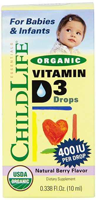 Childlife vitamin D3 organic 400IU dạng nước