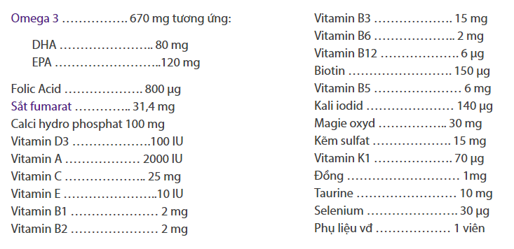 PreIQ bổ sung giúp bổ sung vitamin, khoáng chất cho bà bầu 2