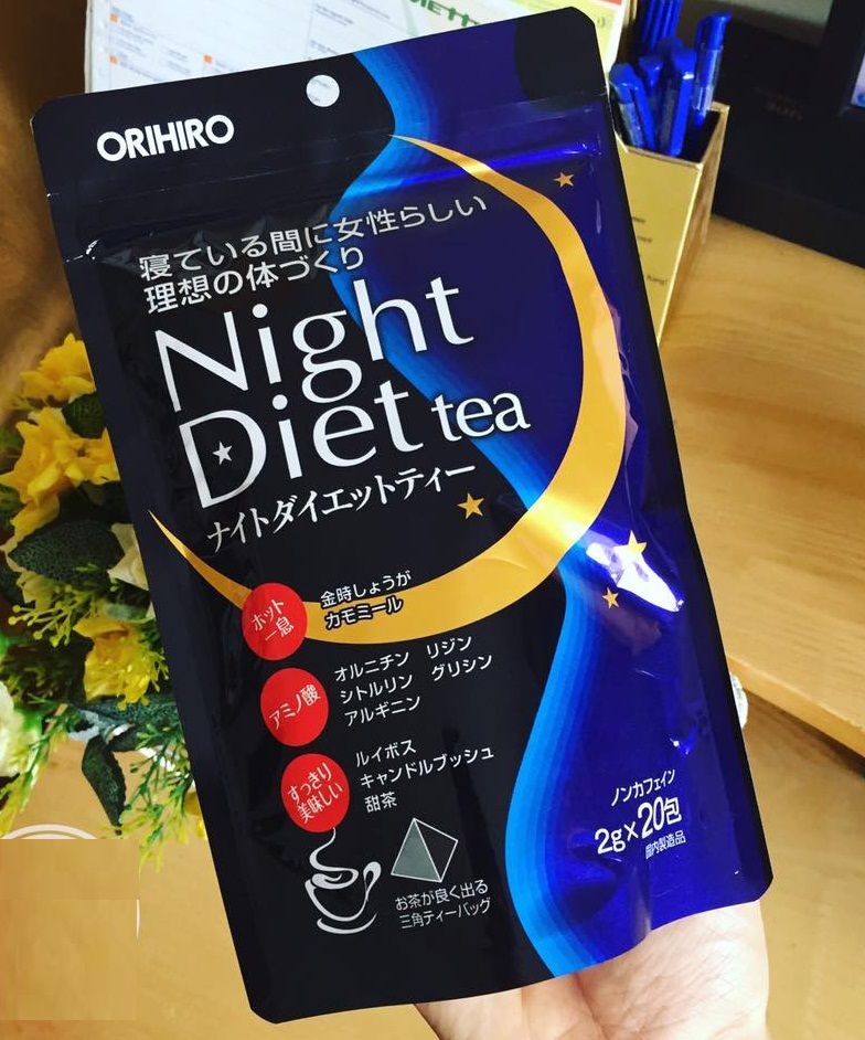 Trà giảm cân ban đêm Orihiro night diet tea 